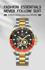 NAVIFORCE NFS1003 Men Analog Watch Yellow Black Red 5 1