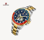 NAVIFORCE NFS1003 Men Waterproof Watch Yellow Blue Red 14