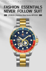 NAVIFORCE NFS1003 Men Waterproof Watch Yellow Blue Red 2 1