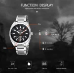 Naviforce NF9038 Men Wristwatch Silver Black 4