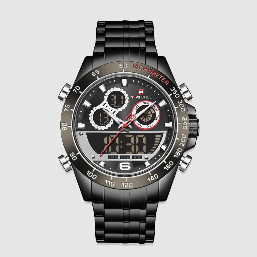 Naviforce NF9188 Chronograph Sport Watch Black