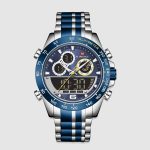 Naviforce NF9188 Quartz Stainless Steel Watch Silver Blue 1