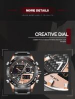 Naviforce Nf 9171 Men Digital Watch Black Gold 12