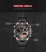 Naviforce Nf 9171 Men Digital Watch Black Gold 6