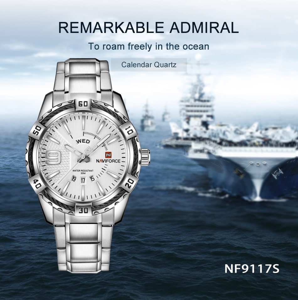 Naviforce NF9117S Men Wristwatch