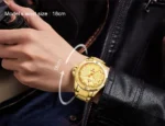 Naviforce NF9161 Men Casual Wristwatch Gold 3
