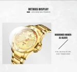 Naviforce NF9161 Men Casual Wristwatch Gold 4