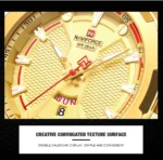 Naviforce NF9161 Men Casual Wristwatch Gold 7