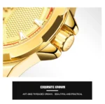 Naviforce NF9161 Men Casual Wristwatch Gold 8