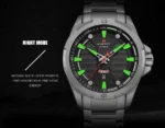 Naviforce NF9161 Men Casual Wristwatch Silver Black 10
