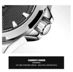 Naviforce NF9161 Men Casual Wristwatch Silver Black 13