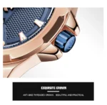 Naviforce NF9161 Wrist Watch Blue Rose Gold 12