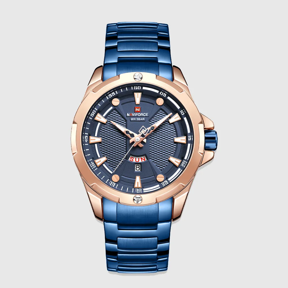 Naviforce NF9161 Wrist Watch Blue Rose Gold 15