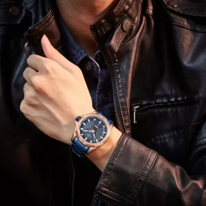 Naviforce NF9161 Wrist Watch Blue Rose Gold 3