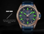Naviforce NF9161 Wrist Watch Blue Rose Gold 9