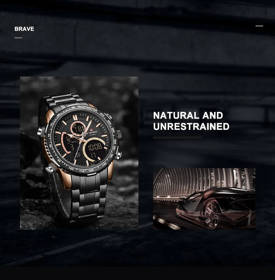 Naviforce-NF9182-Men-Wristwatch-Black-5