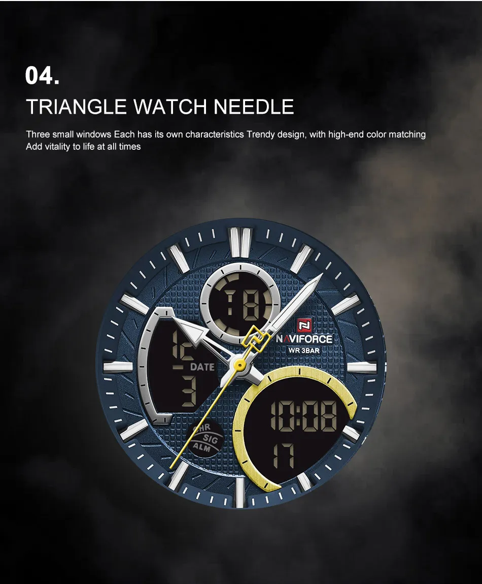 Naviforce-NF9182-Men-Wristwatch-Silver-Blue-10