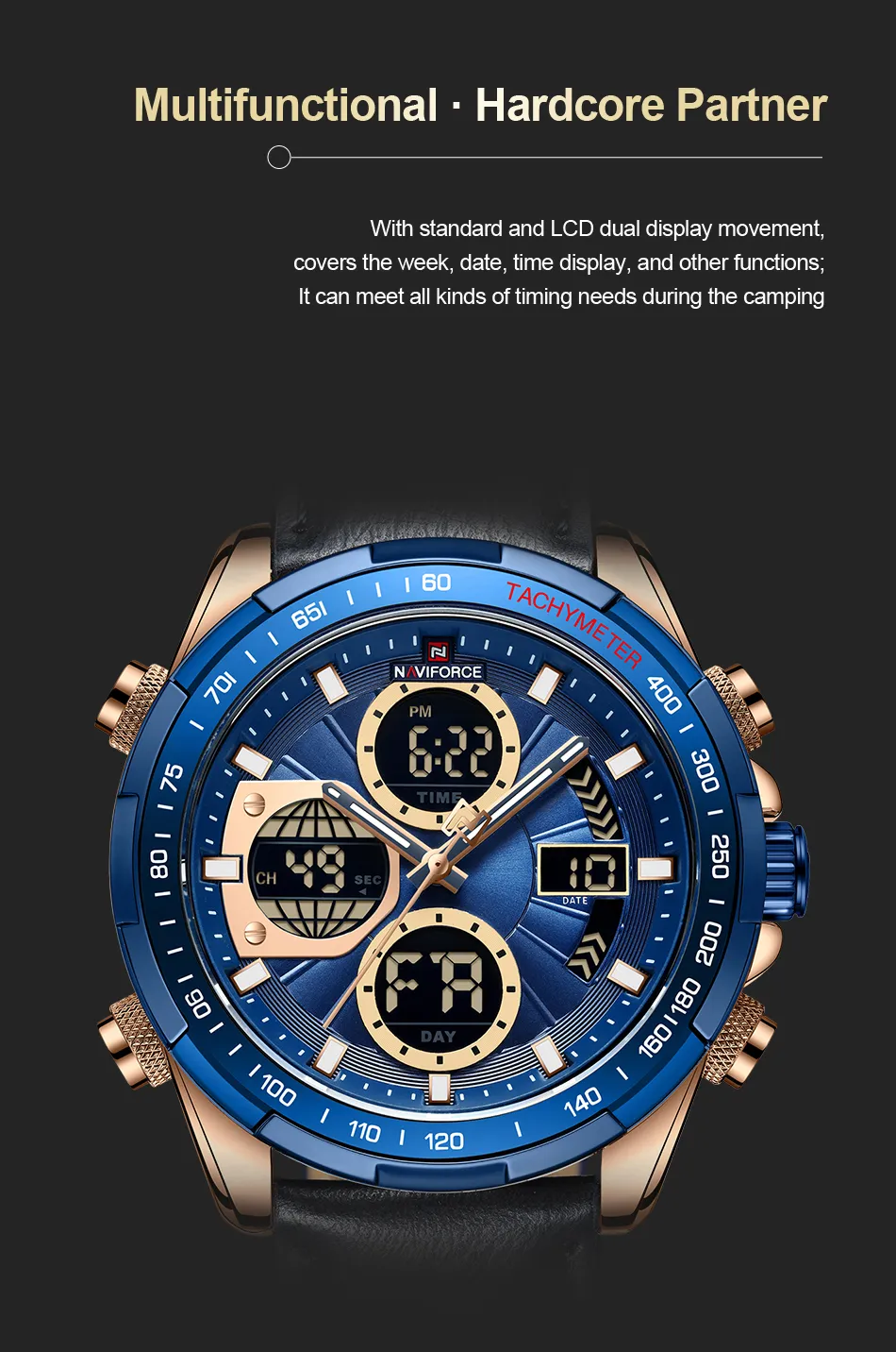 Naviforce-NF9197L-Wrist-Watch-Black-Rose-Gold-Blue-8