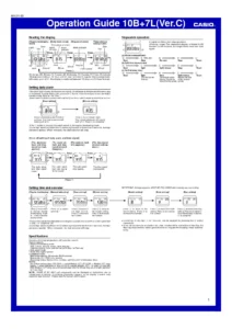 Casio A159WA-N1 Vintage Digital Watch User Manual